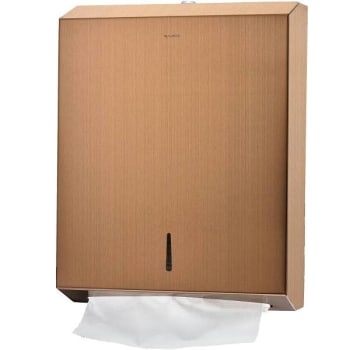 Alpine Industries C-Fold And Multi-Fold Towel Dispenser (Copper Brushed) Stainless Steel