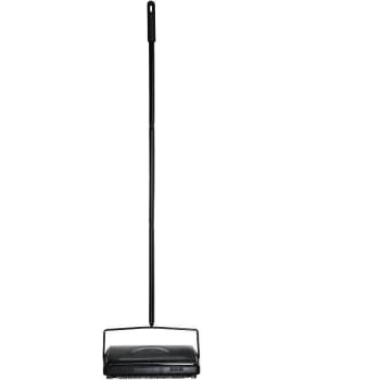 Image for Alpine Industries Manual Triple Brush Floor And Carpet Sweeper (Black) from HD Supply