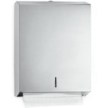 Image for Alpine Industries Stainless Steel Brushed Square C-Fold And Multi-Fold Paper Towel Dispenser from HD Supply