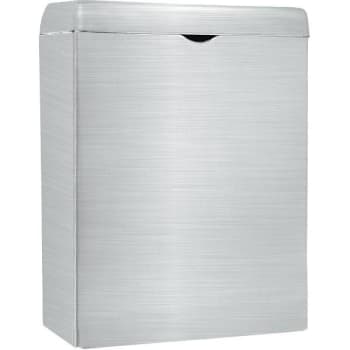 Alpine Industries Wall-Mounted Sanitary Napkin Receptacle (Stainless Steel)