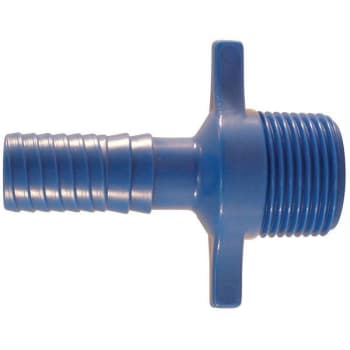 Image for Apollo 1/2 In. Barb Insert Blue Twister Polypropylene X 3/4 Mpt Adapter Fitting from HD Supply