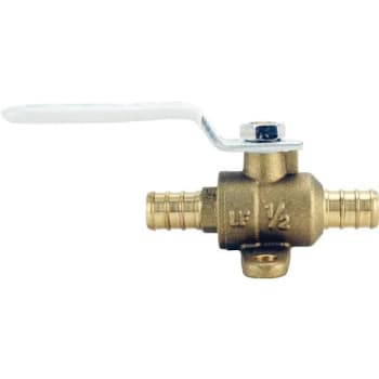 Image for Apollo 1/2 Brass Pex-B Barb Ball Valve With Drain And Mounting Pad from HD Supply