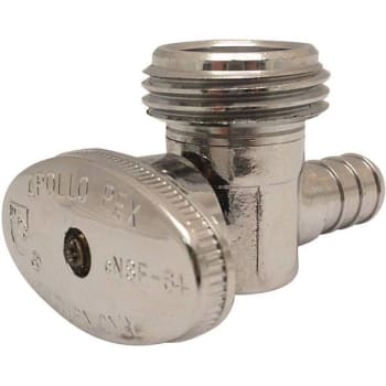 Image for Apollo 1/2 Chrome-Plated Brass Pex-B Barb X 3/4 Mht Angle Stop Valve from HD Supply