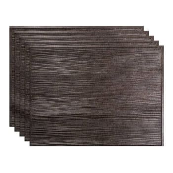 Image for Fasade 18x24 Ripple Backsplash Panel, Smoked Pewter, Package Of 5 from HD Supply