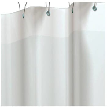 Image for ASI American Specialties, Inc. 72 In. L X 72 In. W 8-Gauge Vinyl Shower Curtain (White) from HD Supply