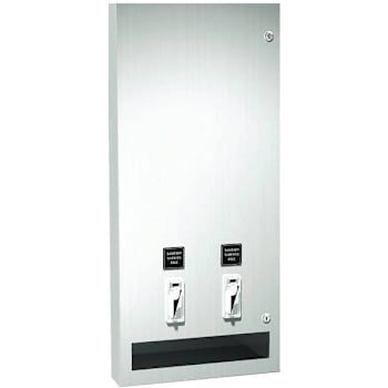 American Specialties Commercial Napkin/Tampon Dispenser W/ .25 Cent Operation (Stainless Steel)