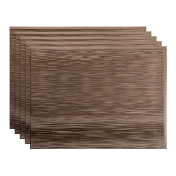 Image for Fasade 18x24 Ripple Backsplash Panel, Argent Bronze, Package Of 5 from HD Supply
