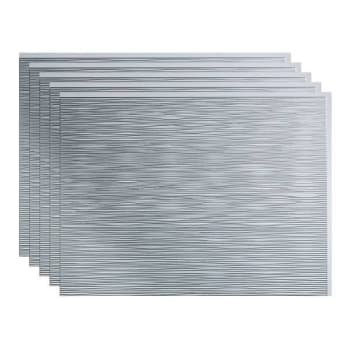Image for Fasade 18x24 Ripple Backsplash Panel, Argent Silver, Package Of 5 from HD Supply