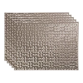 Image for Fasade 18x24 Terrain Backsplash Panel, Brushed Nickel, Package Of 5 from HD Supply