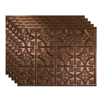 Image for Fasade 18x24 Traditional #1 Backsplash Panel, Oil Rubbed Bronze, Package Of 5 from HD Supply