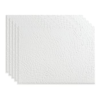 Image for Fasade 18x24 Safari Backsplash Panel, Matte White, Package Of 5 from HD Supply