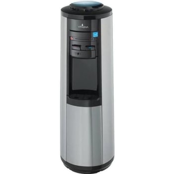 Image for Glacier Bay 3-5 Gal. Top-Load Water Cooler w/ Kettle Feature (Stainless Steel/Black) from HD Supply
