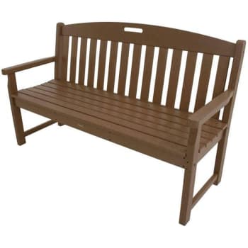 Image for Trex Outdoor Furniture Yacht Club 60 In. Plastic Patio Bench (Tree House) from HD Supply