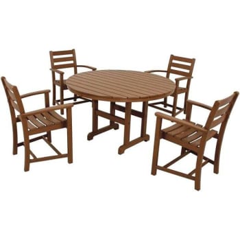 Image for Trex Outdoor Furniture Monterey Bay Tree House 5-Piece Plastic Outdoor Patio Dining Set from HD Supply