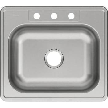 Image for Elkay 25 In. Dayton Elite 20 Gauge Stainless Steel Single Bowl Drop-In Kitchen Sink from HD Supply