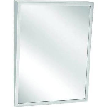 Image for Bradley 18 In. X 30 In. B -Fixed Tilt Mirror (Stainless Steel) from HD Supply