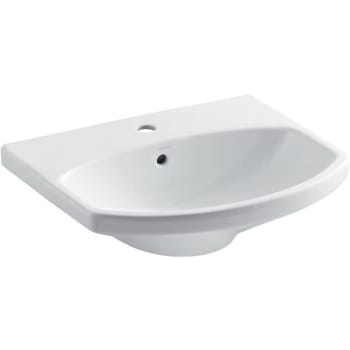 Image for Kohler Cimarron 3-5/8 In. White Pedestal Sink Basin W/ Overflow Drain from HD Supply