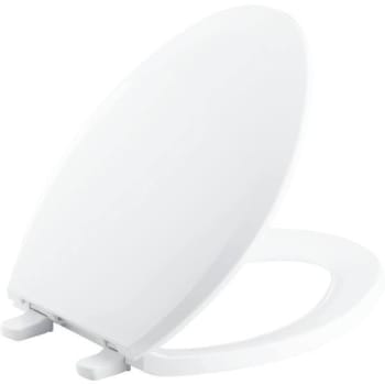 Image for Kohler Lustra White Elongated Closed-Front Toilet Seat W/ Quick-Release Hinges from HD Supply