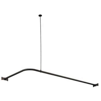 Image for Kingston Brass 64 X 27 Corner Shower Rod Oil Rubbed Bronze from HD Supply