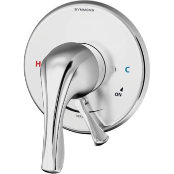 Image for Symmons Origins 1-Handle Wall-Mounted Shower Valve Trim Kit In Polished Chrome from HD Supply