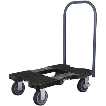 Image for Snap-Loc 1500 Lb. Capacity All-Terrain E-Track Push Cart Dolly (Black) from HD Supply