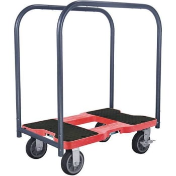 Snap-Loc 1500 Lb. Capacity All-Terrain Professional E-Track Panel Cart Dolly (Red)