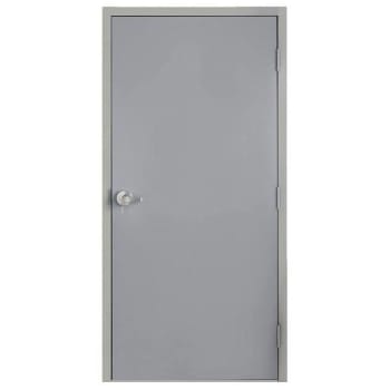 Armor Door 36 In. X 80 In. Fire-Rated Left-Hand Steel Door W/ Frame And Hardware (Gray)