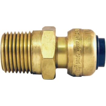 Image for Tectite 3/8 In. Brass Push-To-Connect X 1/2 In. Male Pipe Thread Reducing Adapter from HD Supply