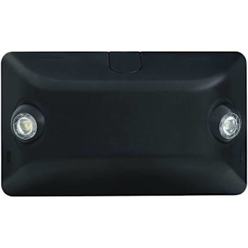Hubbell Lighting Dual-Lite 4 W Black Integrated LED Emergency Light Damp Location