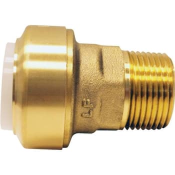 Image for Tectite 3/4 Brass Push-To-Connect Pvc Ips X 3/4 Male Pipe Thread Adapter from HD Supply