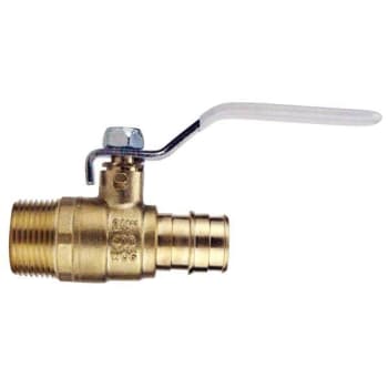 Image for Apollo 3/4 Brass Pex-A Barb X 3/4 Male Pipe Thread Ball Valve from HD Supply