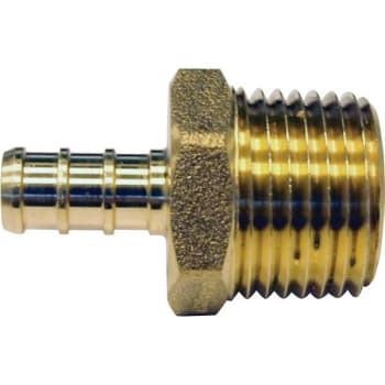 Image for Apollo 3/8 In. Brass PEX-B Barb X 1/2 In. Male Pipe Thread Reducing Adapter from HD Supply
