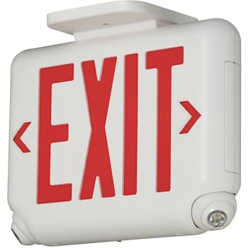 Image for Dual-Lite Evc 2.4 W White/Red Integrated LED Combination Emergency-Exit Sign W/ Self-Diagnostics from HD Supply