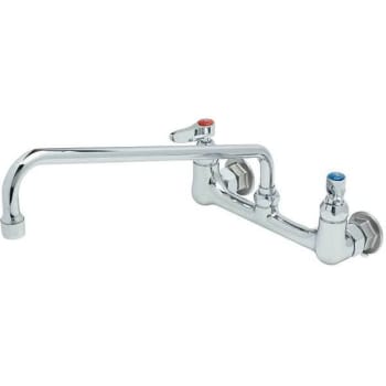 Image for T&s Commercial 2-Handle Kitchen Faucet With Lever Handles Polished Chrome from HD Supply
