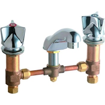 Image for Chicago Faucets Bathroom Faucet, 8widespread, 2-Handles, Chrome Finish from HD Supply