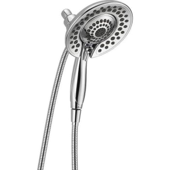 Image for Delta In2ition 5-Spray Patterns 1.75 GPM 6.81 in. Wall Mount Dual Shower Heads in Chrome from HD Supply