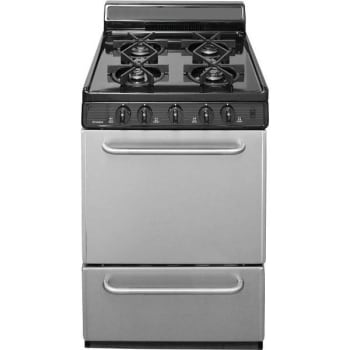 Image for Premier 24 In. 2.97 Cu. Ft. Freestanding Sealed Burner Gas Range In Stainless Steel from HD Supply