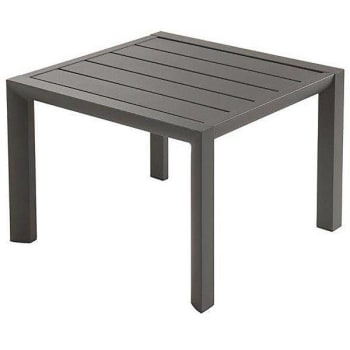 Image for Black Aluminum Sunset Volcanic Outdoor Side Table from HD Supply