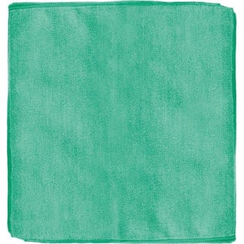 Image for Renown 12 In X 12 In Microfiber Cleaning Cloth, Green Package Of 12 from HD Supply