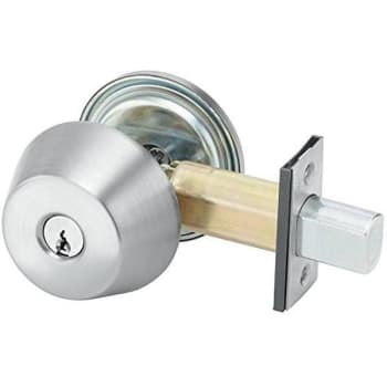 Image for Yale Grade-2 Single Schlage C Keyway Cylinder Deadbolt (Satin Chrome) from HD Supply