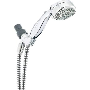 Image for Delta 7-Spray Patterns 1.75 GPM 3.38 in. Wall Mount Handheld Shower Head (Chrome) from HD Supply