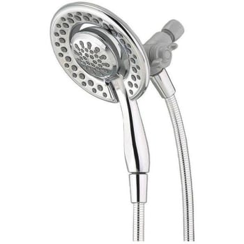 Delta In2ition 4-Spray Patterns 1.75 GPM 6.13 in. Wall Mount Dual Shower Heads in Chrome