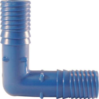 Image for Apollo 3/4 In. Barb Insert Blue Twister Polypropylene 90-Degree Elbow Fitting from HD Supply