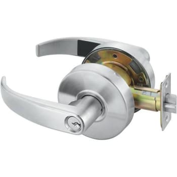 Image for Yale Pacific Beach Lever Cylinder E1r Keyway Classroom Handleset (Satin Chrome) from HD Supply