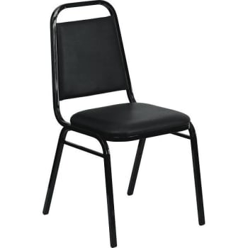 Image for Carnegy Avenue Vinyl Stackable Chair (Black) from HD Supply