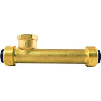 Image for Tectite 1/2 In. Brass Push-To-Connect X Push-To-Connect X Female Pipe Thread Slip Tee Fitting from HD Supply