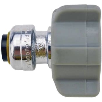 Tectite 1/4 In. Chrome Plated Brass Push-To-Connect X 7/8 In. Female Ballcock Toilet Straight Connector