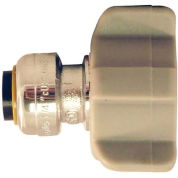 Tectite 1/4 In. Chrome Plated Brass Push-To-Connect X 1/2 In. Faucet Connector
