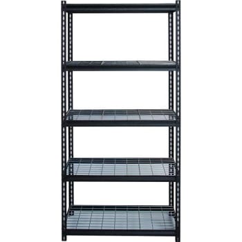 Image for Iron Horse 5-Tier Boltless Steel Garage Storage Shelving Unit (Black) from HD Supply