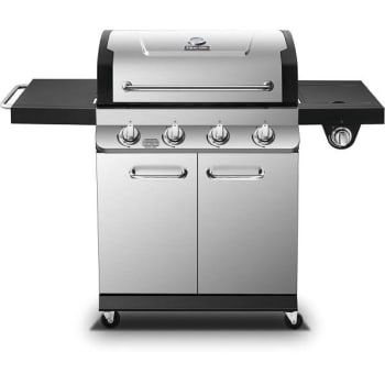 Image for Dyna-Glo Premier 4-Burner Propane Gas Grill w/ Side Burner (Stainless Steel) from HD Supply